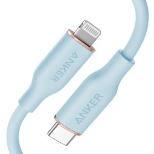 Anker PowerLine III Flow USB-C to Lightning 3ft Blue