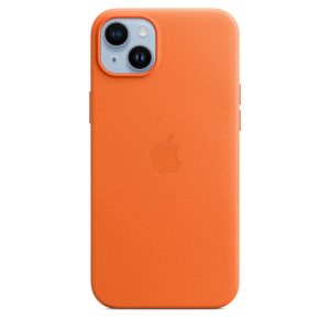 iPhone 14 Plus Leather Case with MagSafe - Orange  Orange