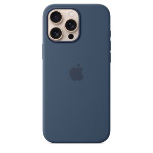 iPhone 16 Pro Max Silicone Case with MagSafe - Denim  Denim Blue